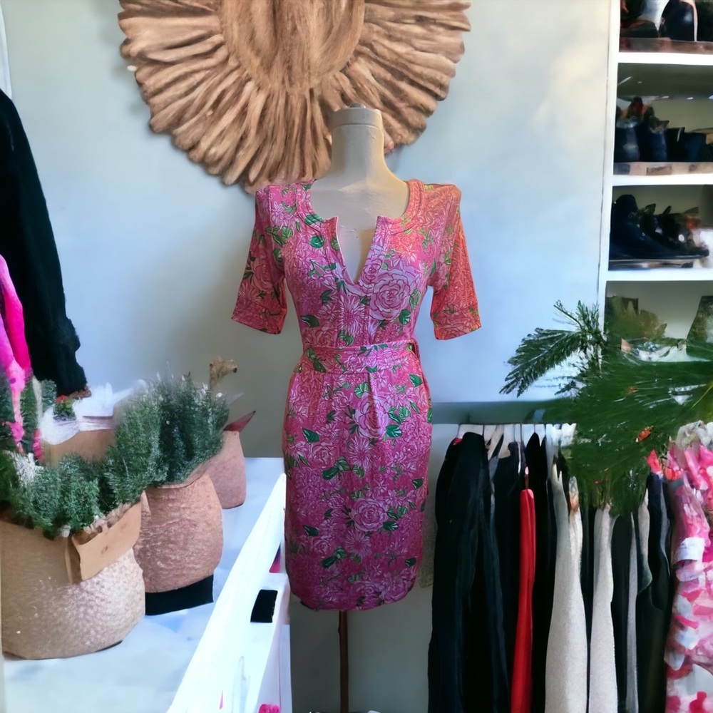 Lilly Pulitzer pink flower dress